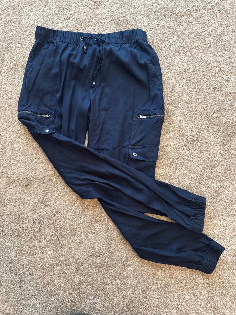 Banana Republic Navy Women's Cargo Jogger Pants
